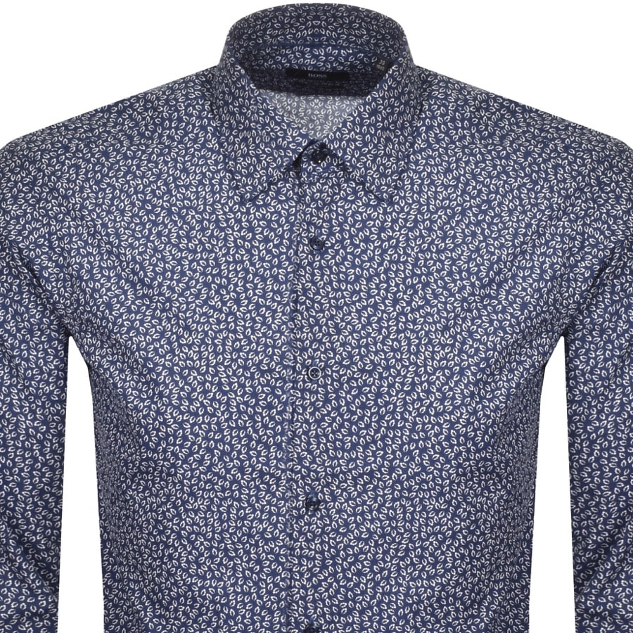 Alternative Image for ProductBOSS Ganos Slim Fit Long Sleeve Shirt Navy2